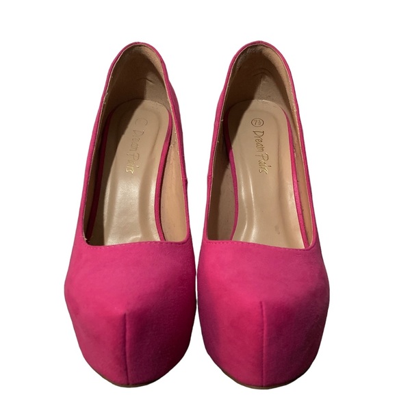 DREAM PAIRS Women's Swan High Heel Plaform Dress Pump Shoes Pink Size 7.5 - Picture 8 of 10
